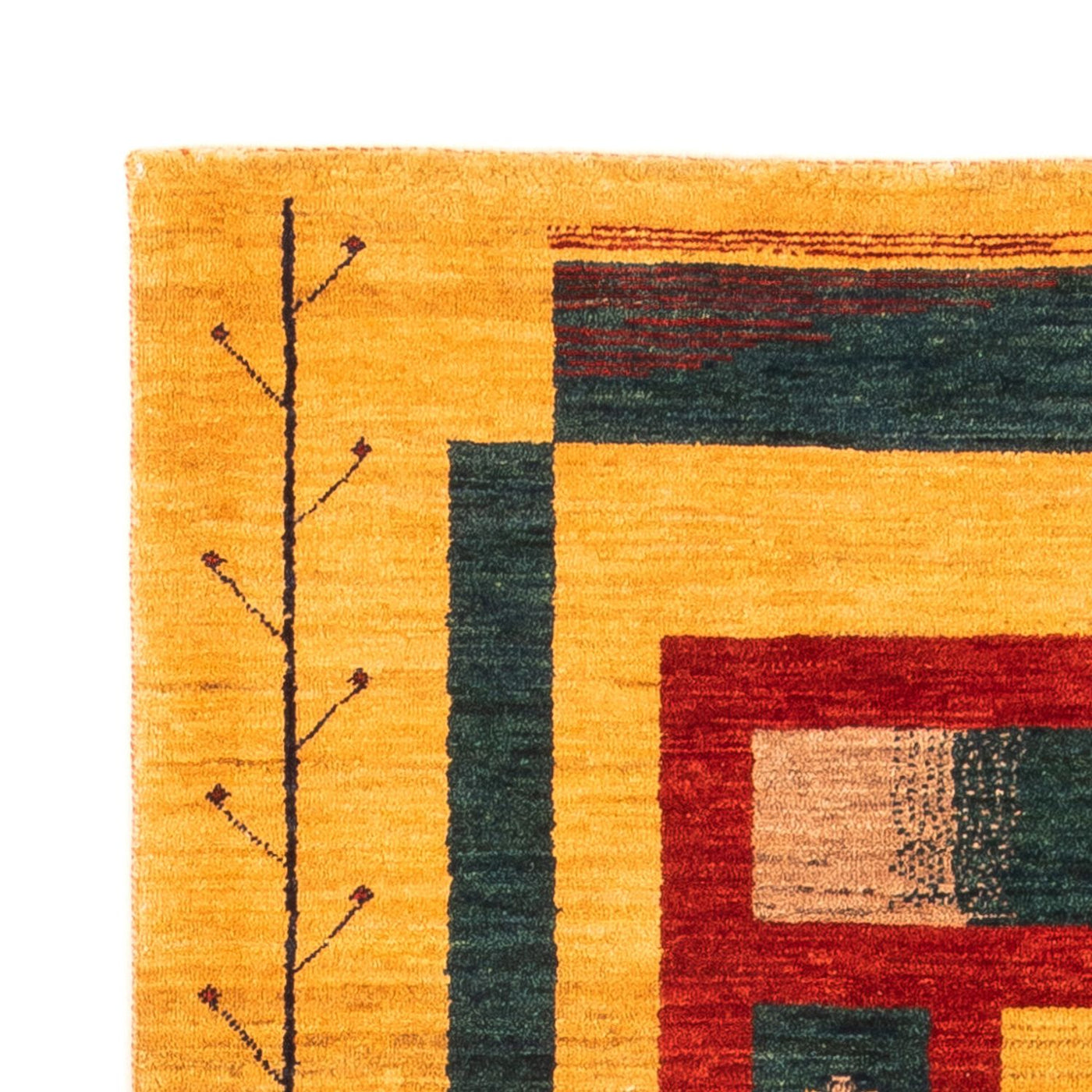 Gabbeh Persisch Teppich 198x80cm - Perserteppich Wollteppich