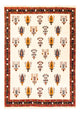 Gabbeh Teppich - Perser - 215 x 152 cm - creme