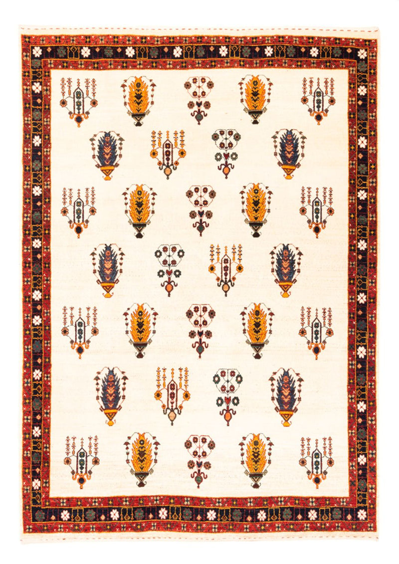 Gabbeh Teppich - Perser - 215 x 152 cm - creme