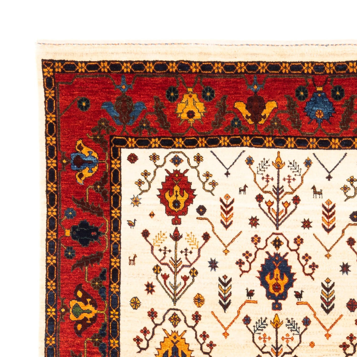 Gabbeh Persisch Teppich 212x155cm - Perserteppich Wollteppich