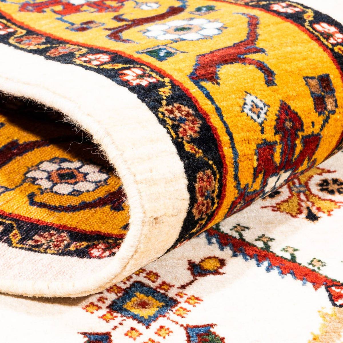 Gabbeh Teppich - Perser - 234 x 180 cm - creme