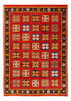 Tapis Gabbeh persan Tapis 150x213cm - Perserteppich Wollteppich - orange - Rectangle / Orange / 150 x 213 cm Rectangle