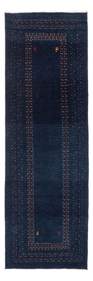 Tappeto corsia Tappeto Gabbeh - Persero - 245 x 83 cm - blu scuro