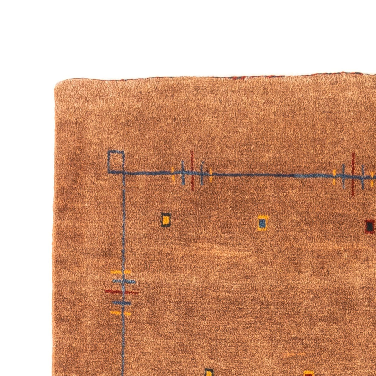 Gabbeh persiano Tappeto 90x213cm - Perserteppich Wollteppich - beige