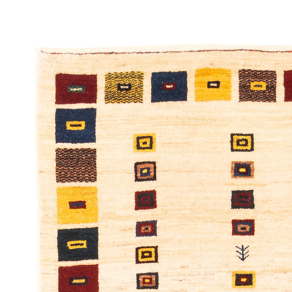 Gabbeh Persisch Teppich 81x195cm - Perserteppich Wollteppich