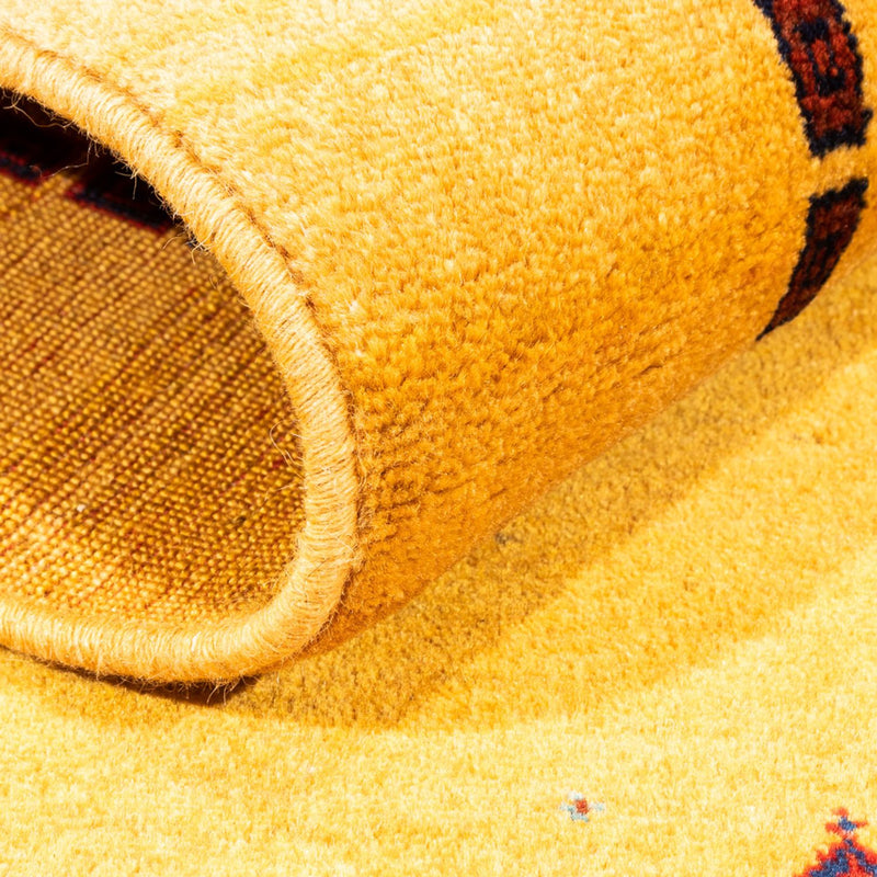 Gabbeh Teppich - Perser - 155 x 83 cm - gelb