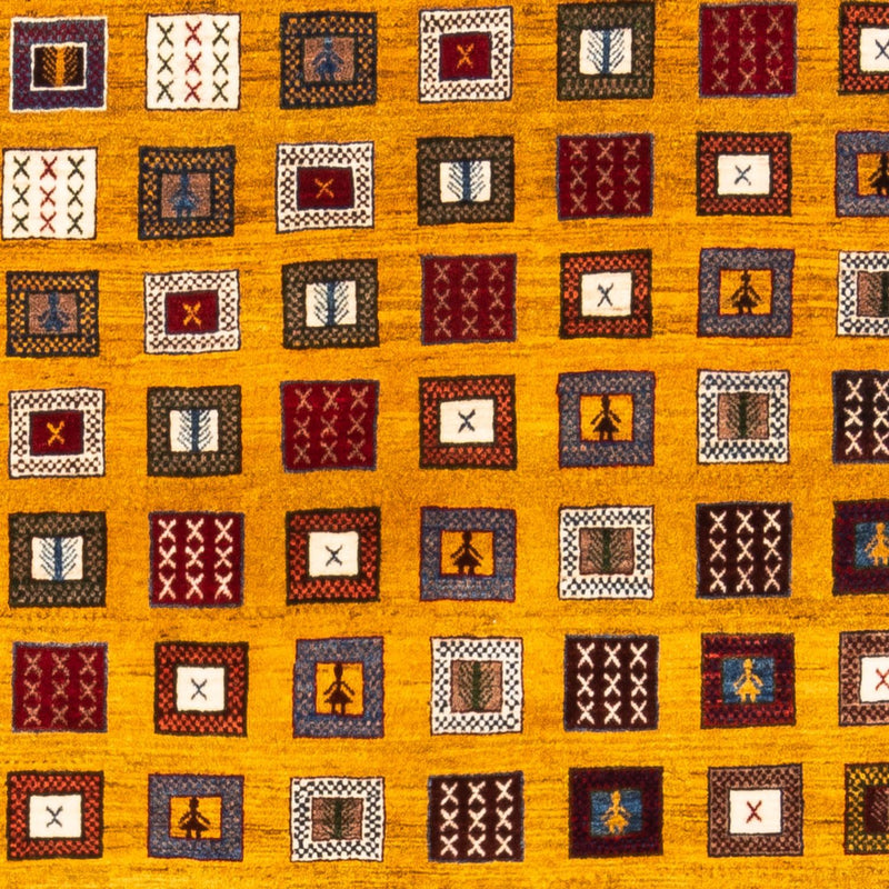 Gabbeh Teppich - Perser - 195 x 150 cm - gold