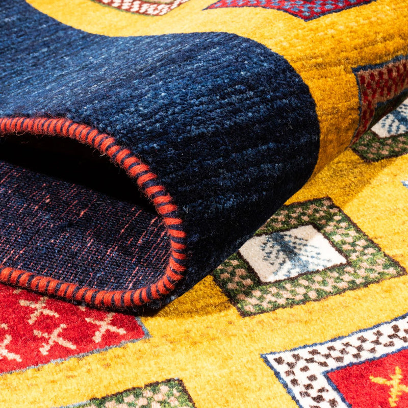 Gabbeh Teppich - Perser - 195 x 150 cm - gold