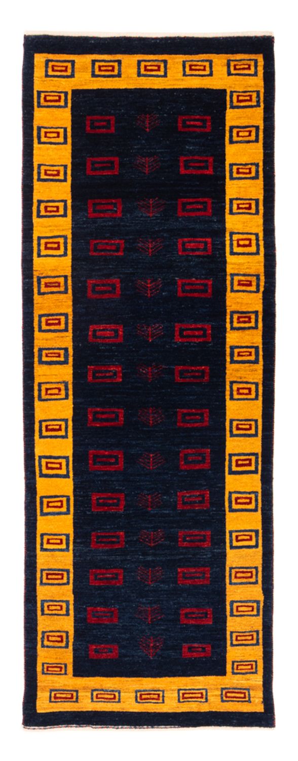 Läufer Gabbeh - Perser - 200 x 82 cm - dunkelblau