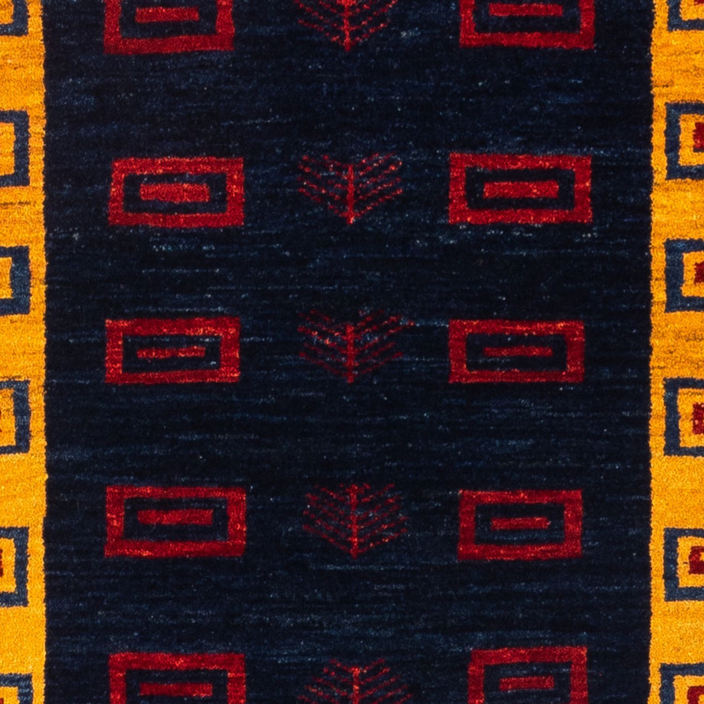Läufer Gabbeh - Perser - 200 x 82 cm - dunkelblau