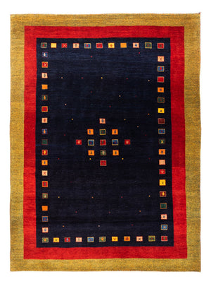 Gabbeh Teppich - Perser - 216 x 158 cm - dunkelblau