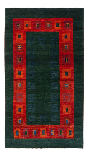 Gabbeh Teppich - Perser - 204 x 122 cm - grün