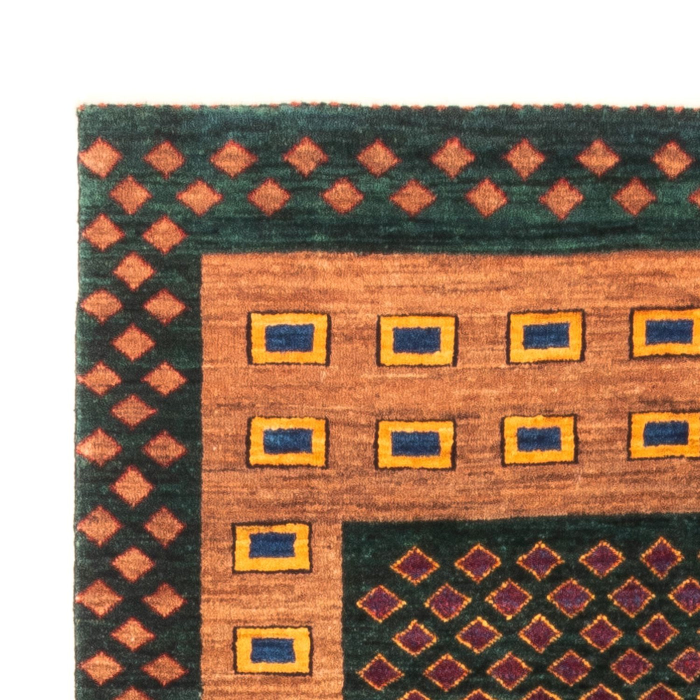 Gabbeh Persisch Teppich 146x100cm - Perserteppich Wollteppich