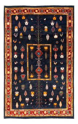 Tapis Gabbeh - Persan - 235 x 150 cm - bleu foncé