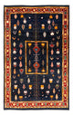 Gabbeh Persisch Teppich 235x150cm - Perserteppich Wollteppich