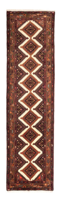 Tapis de couloir Tapis persan - Nomadic - 307 x 82 cm - crème