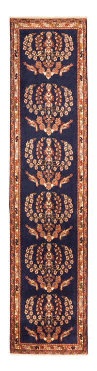 Tapis de couloir Tapis persan - Nomadic - 278 x 75 cm - bleu foncé