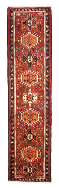 Tapis de couloir Tapis persan - Nomadic - 285 x 77 cm - rouge