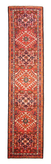 Qaraja Tappeto 73x290cm - Tappeto persiano - Passatoia / Rosso / 73 x 290 cm Passatoia