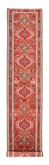Tapis de couloir Tapis persan - Nomadic - 388 x 80 cm - rouge