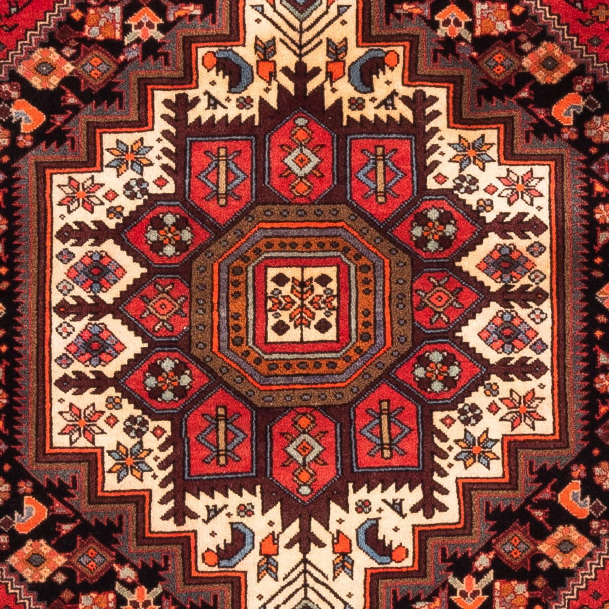 Perserteppich - Nomadic - 157 x 106 cm - dunkelblau