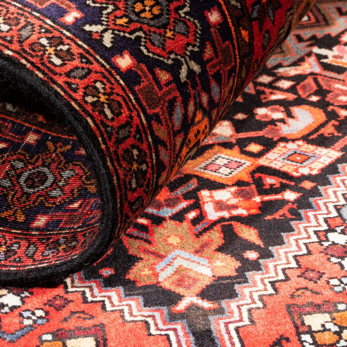 Perserteppich - Nomadic - 157 x 106 cm - dunkelblau