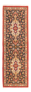 Qom Tappeto 65x203cm - Tappeto persiano - blu scuro - Passatoia / Blu scuro / 65 x 203 cm Passatoia