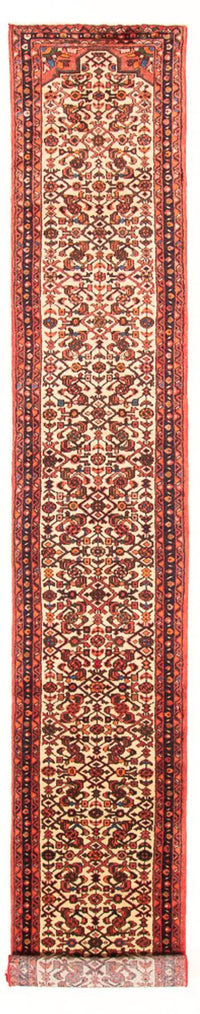 Tapis de couloir Tapis Kelim - Oriental - 408 x 70 cm - beige