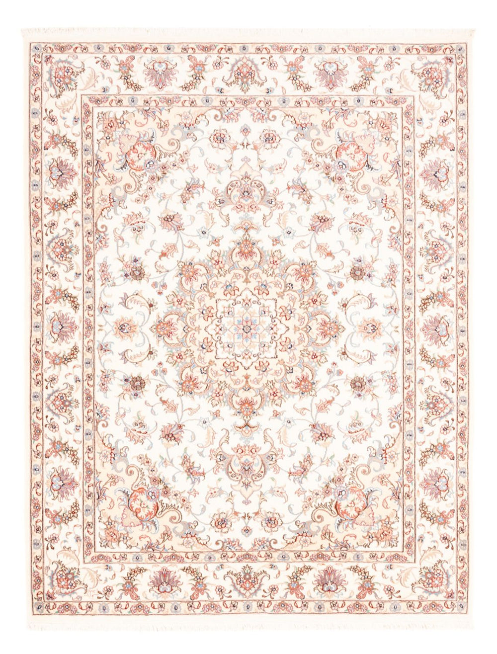 Perserteppich - Täbriz - 196 x 153 cm - creme