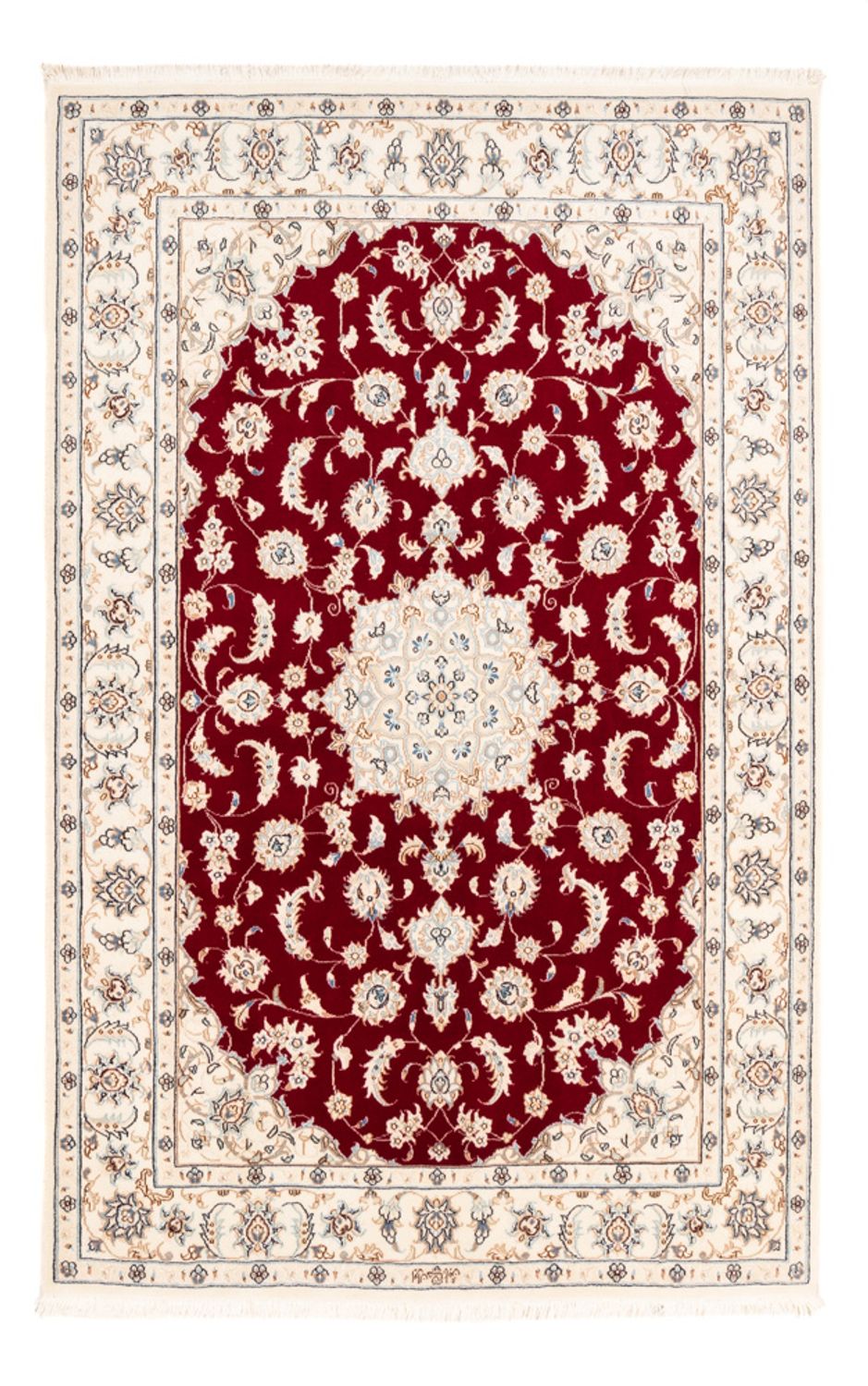 Perserteppich - Nain - Premium - 176 x 117 cm - rot