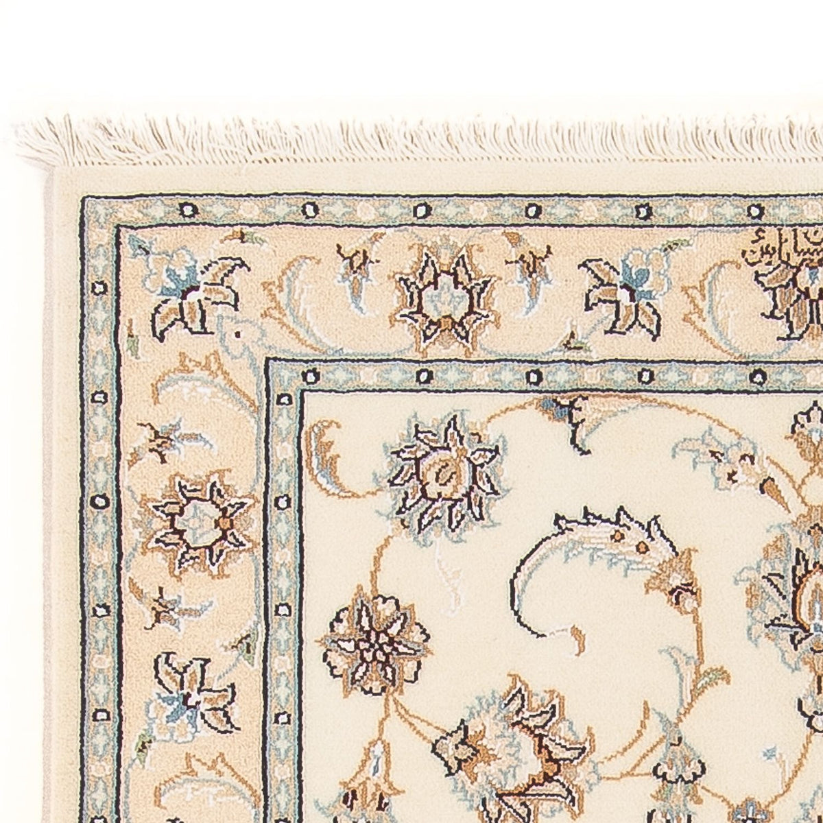 Perserteppich - Nain - Premium - 122 x 82 cm - creme