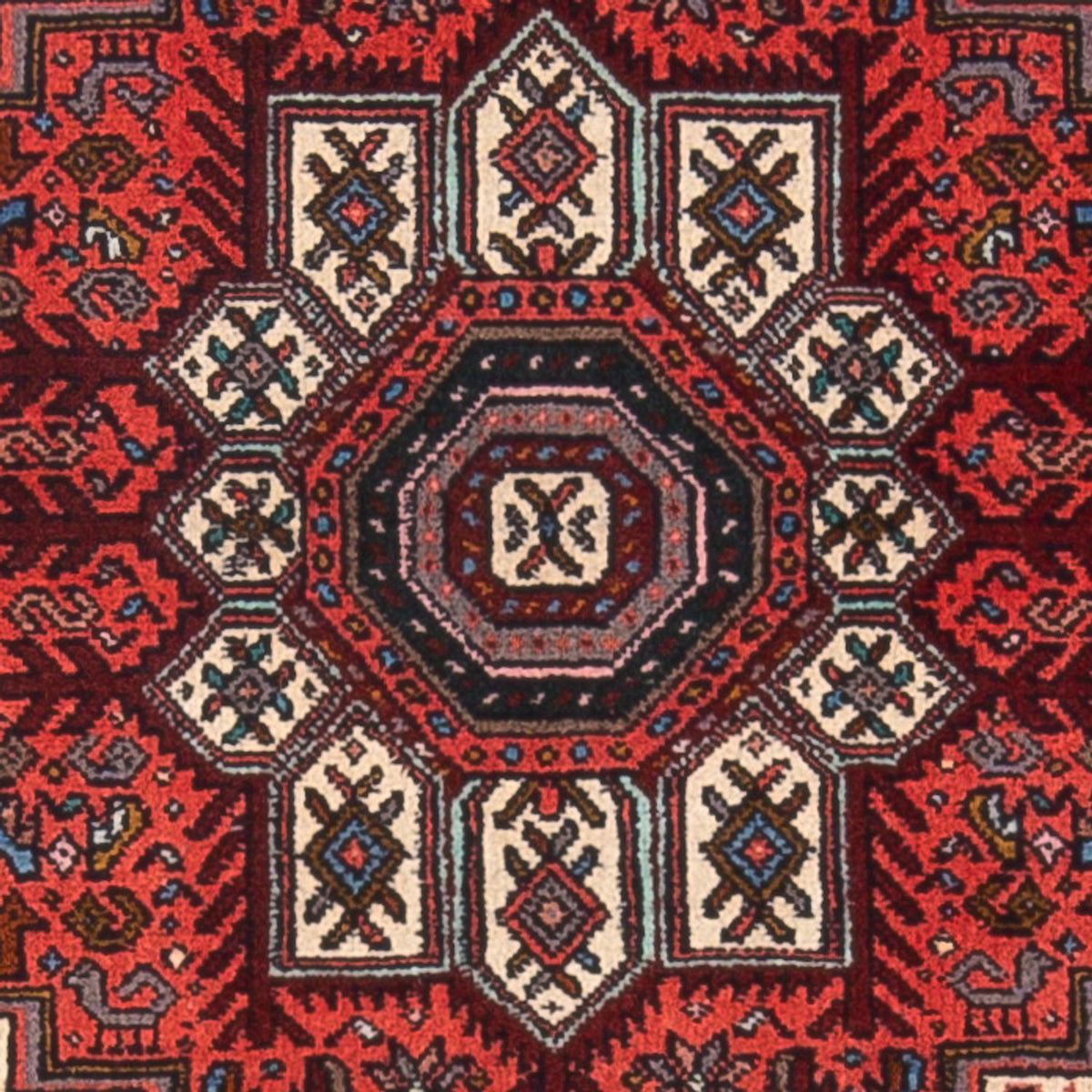 Perserteppich - Nomadic - 123 x 77 cm - rot