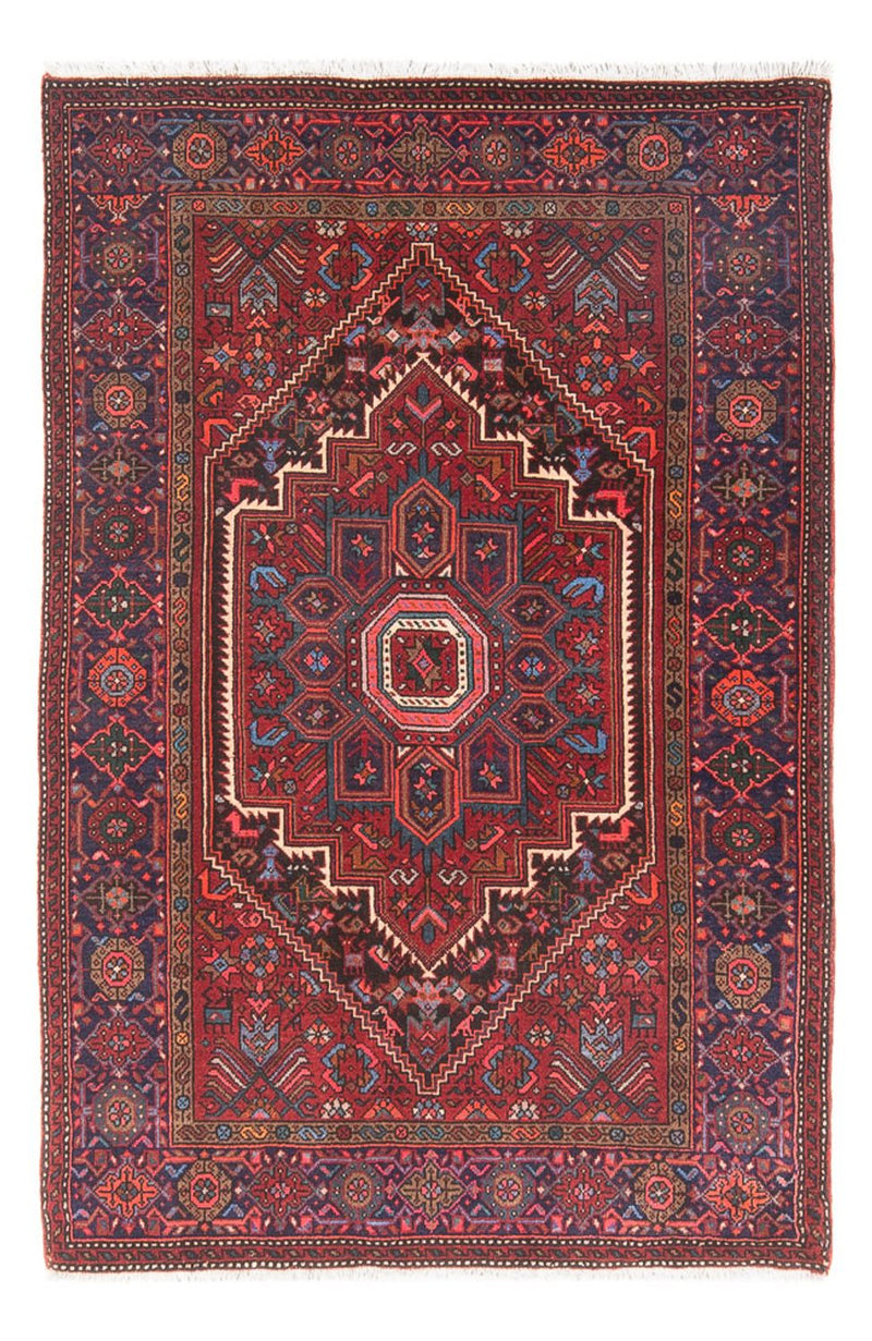 Perserteppich - Nomadic - 125 x 78 cm - dunkelrot