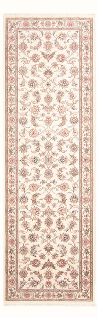 Tapis de couloir Tapis persan - Tabriz - Royal - 298 x 91 cm - crème