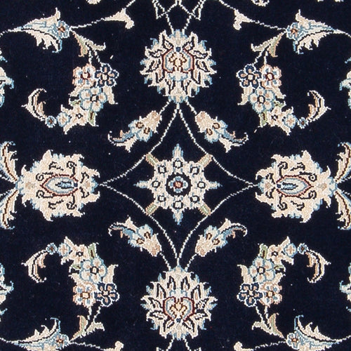 Perserteppich - Nain - Premium - 119 x 82 cm - dunkelblau