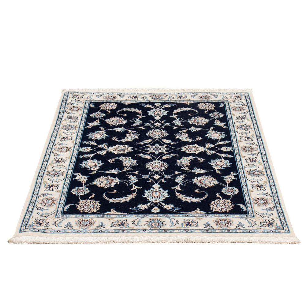 Perserteppich - Nain - Premium - 119 x 82 cm - dunkelblau