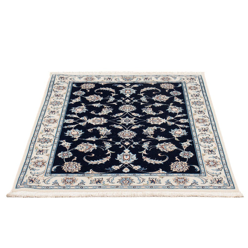 Perserteppich - Nain - Premium - 119 x 82 cm - dunkelblau