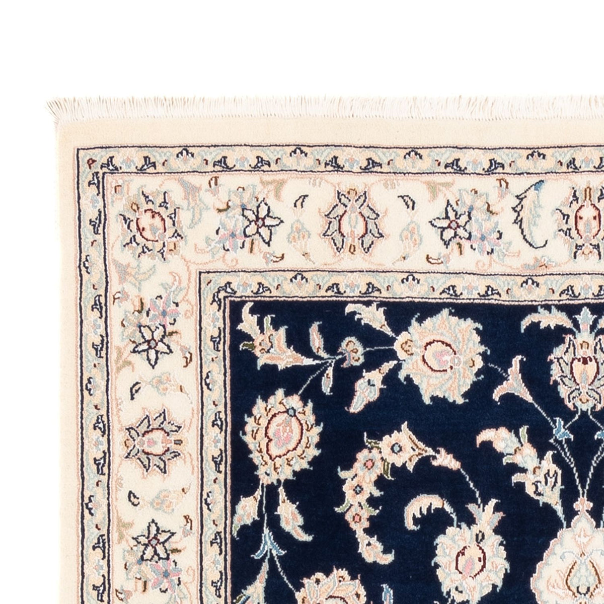 Perserteppich - Nain - Premium - 161 x 105 cm - dunkelblau