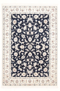 Tapis persan - Nain - Royal - 175 x 120 cm - bleu foncé