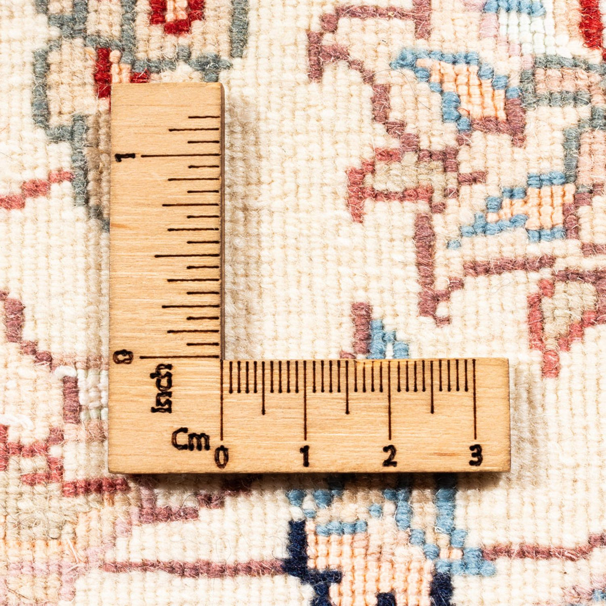 Perserteppich - Täbriz rund  - 154 x 147 cm - creme