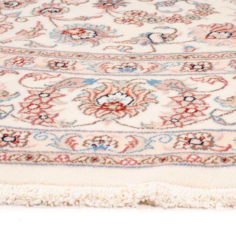 Perserteppich - Täbriz - Royal rund  - 202 x 196 cm - creme