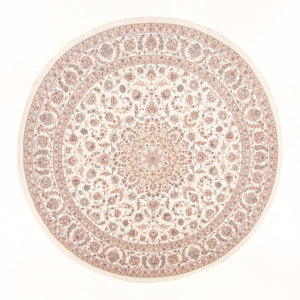 Perserteppich - Täbriz - Royal rund  - 250 x 250 cm - creme