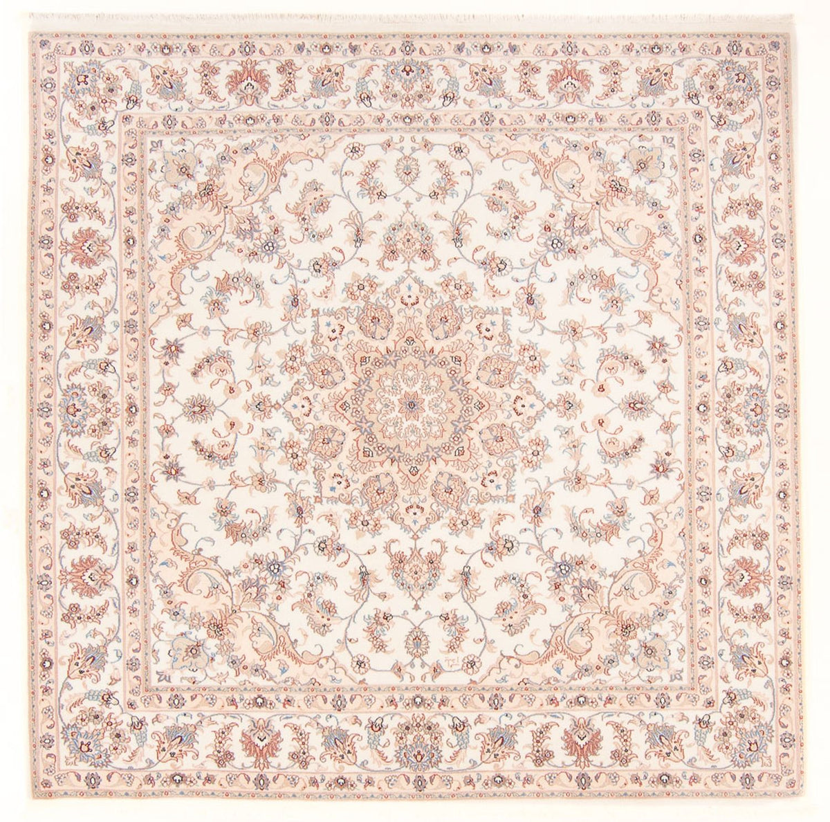 Perserteppich - Täbriz - Royal quadratisch  - 205 x 200 cm - creme