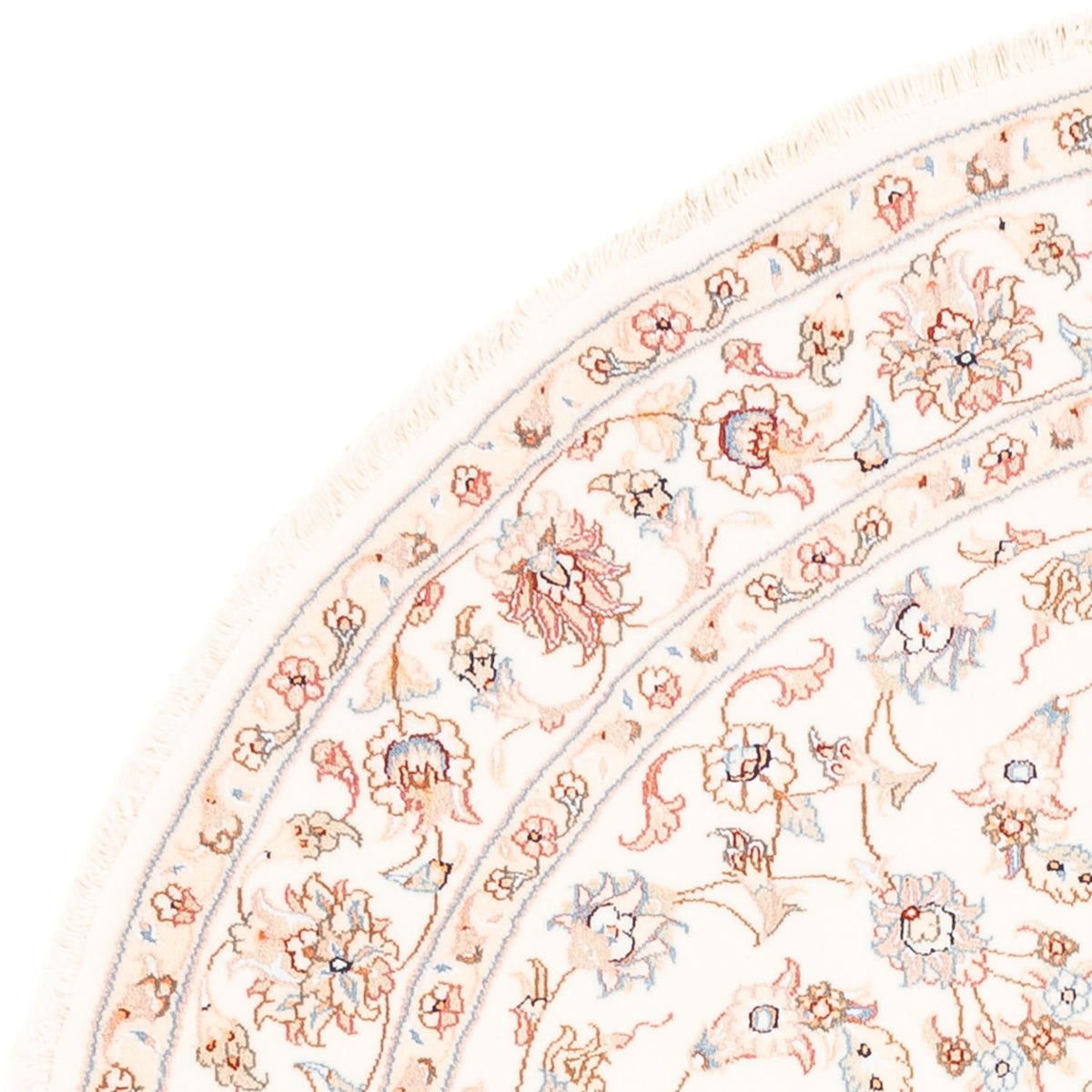 Perserteppich - Täbriz rund  - 150 x 150 cm - creme