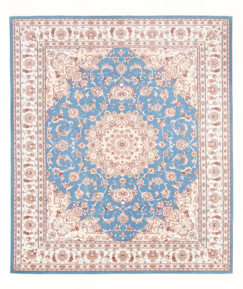 Perserteppich - Täbriz - Royal - 253 x 197 cm - hellblau