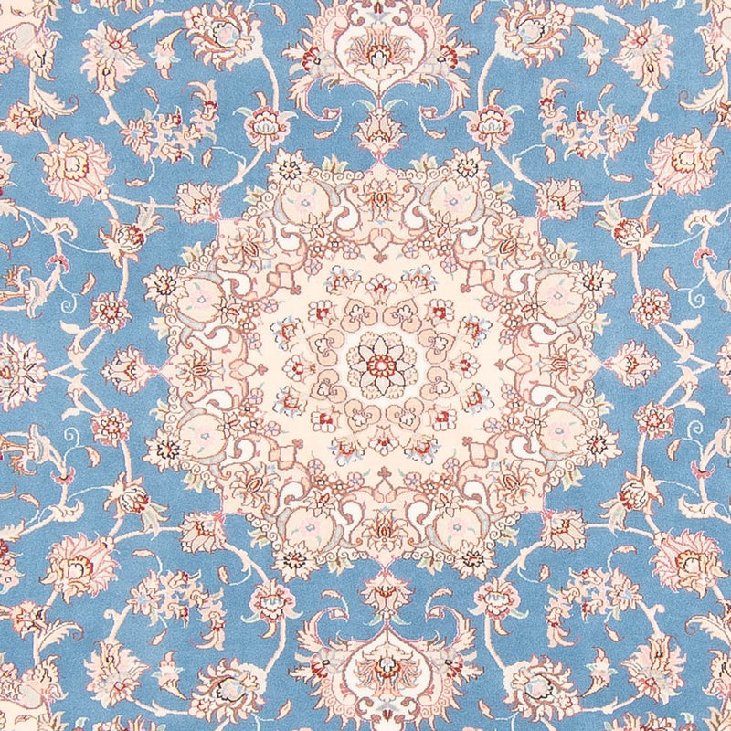 Perserteppich - Täbriz - Royal - 253 x 197 cm - hellblau