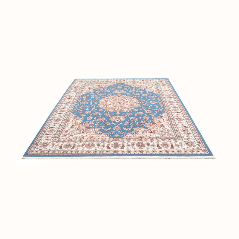 Perserteppich - Täbriz - Royal - 253 x 197 cm - hellblau