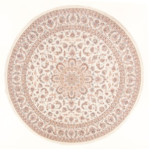 Perserteppich - Täbriz - Royal rund  - 248 x 248 cm - creme