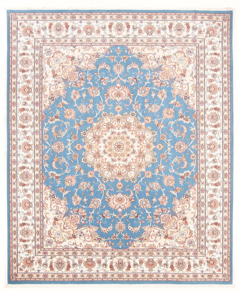 Perserteppich - Täbriz - Royal - 251 x 200 cm - hellblau