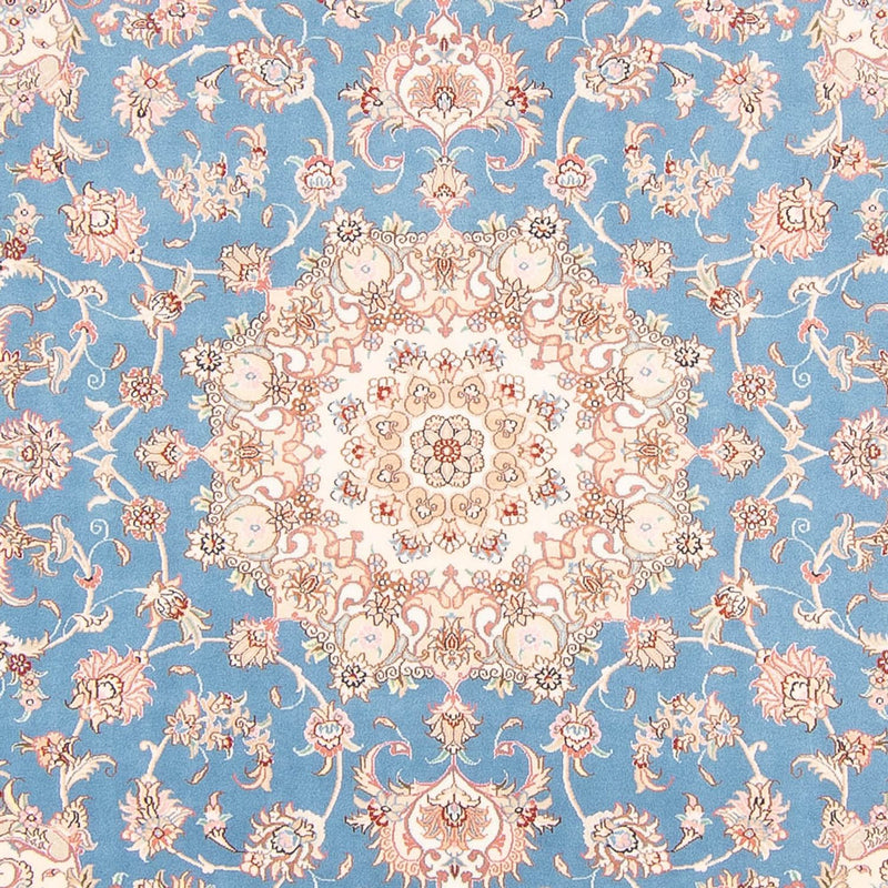 Perserteppich - Täbriz - Royal - 251 x 200 cm - hellblau